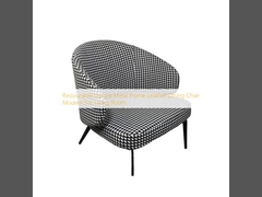 Restaurante Leisure Metal Frame Leather Dining Chair Modern For Living Room