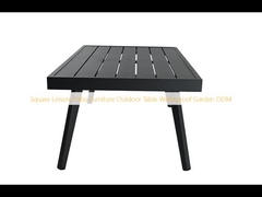 Square Leisure Patio Furniture Outdoor Table Waterproof Garden ODM